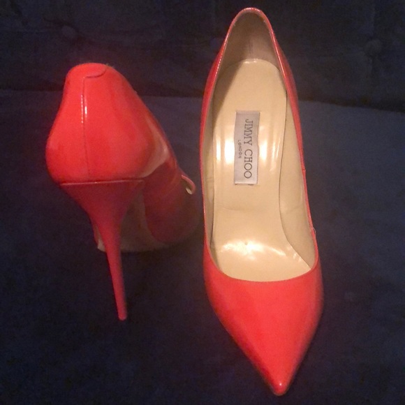 Jimmy Choo Shoes - Jimmy Choo Orange Pump